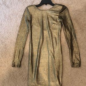 Forever 21 gold dress size small